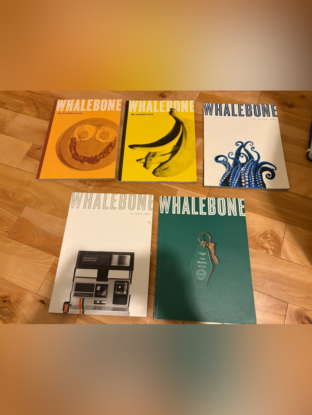 Whalebone magazines (Travel, Photo, Sea Creatures, Comedy and Breakfast issues)
